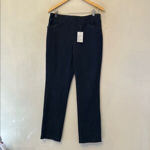 Croft & Barrow mid rise bootcut dark wash pull on jeans Size 10 New